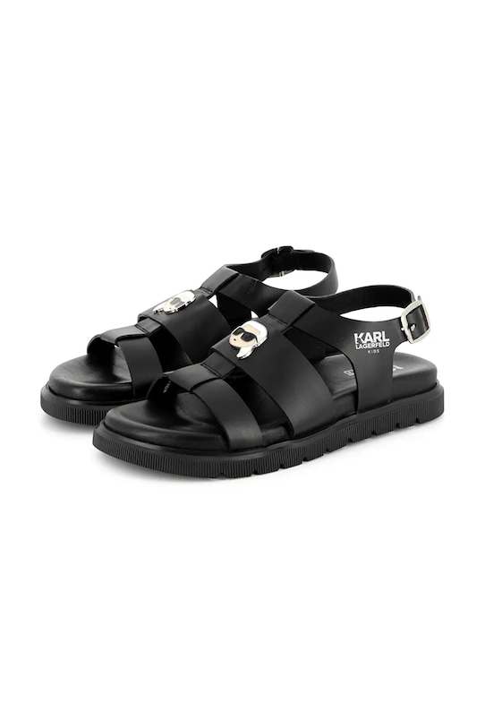 Кожаные детские сандалии Karl Lagerfeld, черный
Кожаные детские сандалии Karl Lagerfeld, черный
