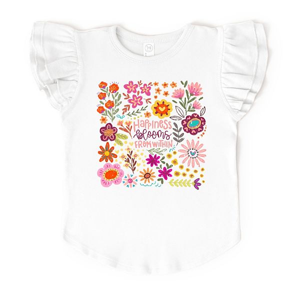 Футболка с рукавами-крылышками Happiness blooms from within The Juniper Shop, White
Футболка с рукавами-крылышками Happiness blooms from within The Juniper Shop, White