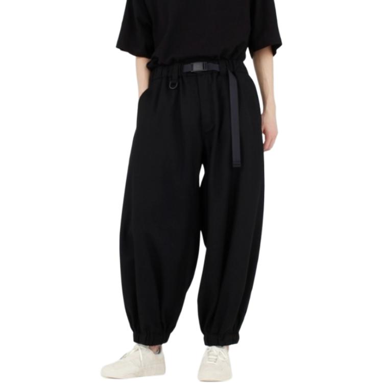 Зауженные укороченные брюки мид-райз Y-3, черный
Зауженные укороченные брюки мид-райз Y-3, черный