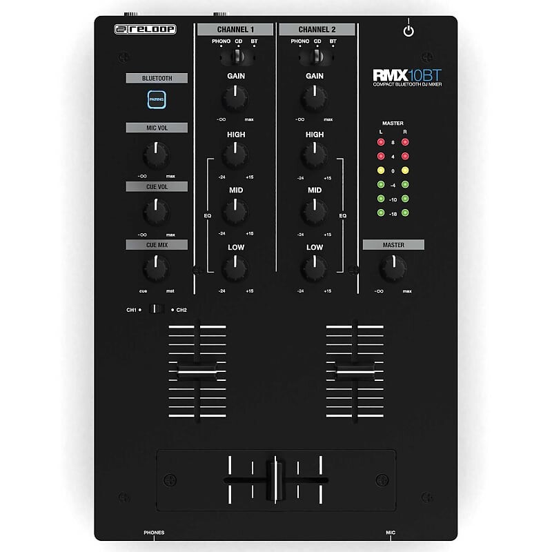 Микшер Reloop RMX-10-BT Compact Bluetooth DJ Mixer
Микшер Reloop RMX-10-BT Compact Bluetooth DJ Mixer