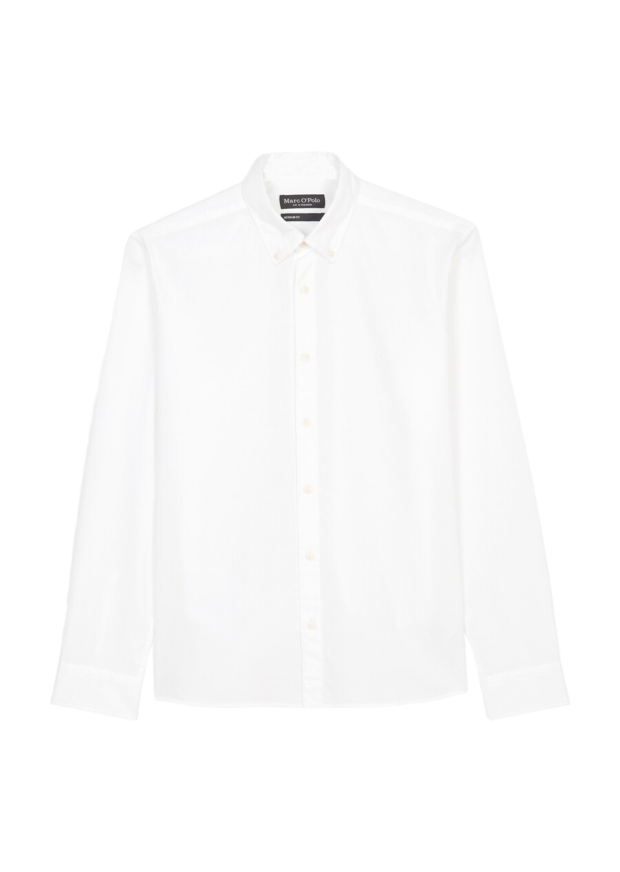 Рубашка на пуговицах классического кроя Marc OPolo, White 
Рубашка на пуговицах классического кроя Marc OPolo, White