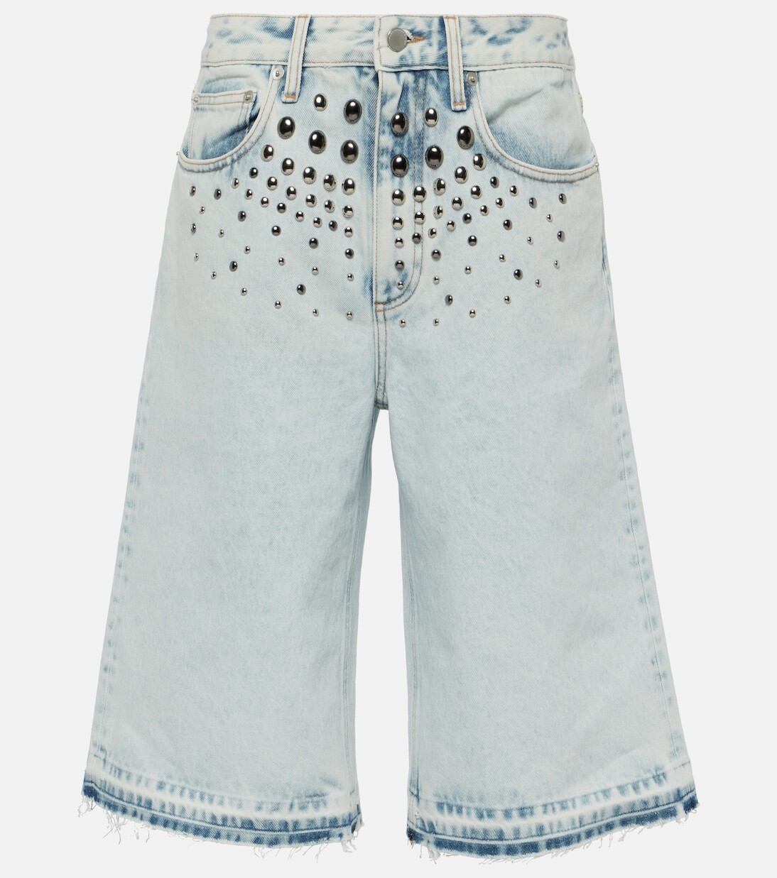 Джинсовые шорты-бермуды с декором Alessandra Rich, синий
Джинсовые шорты-бермуды с декором Alessandra Rich, синий