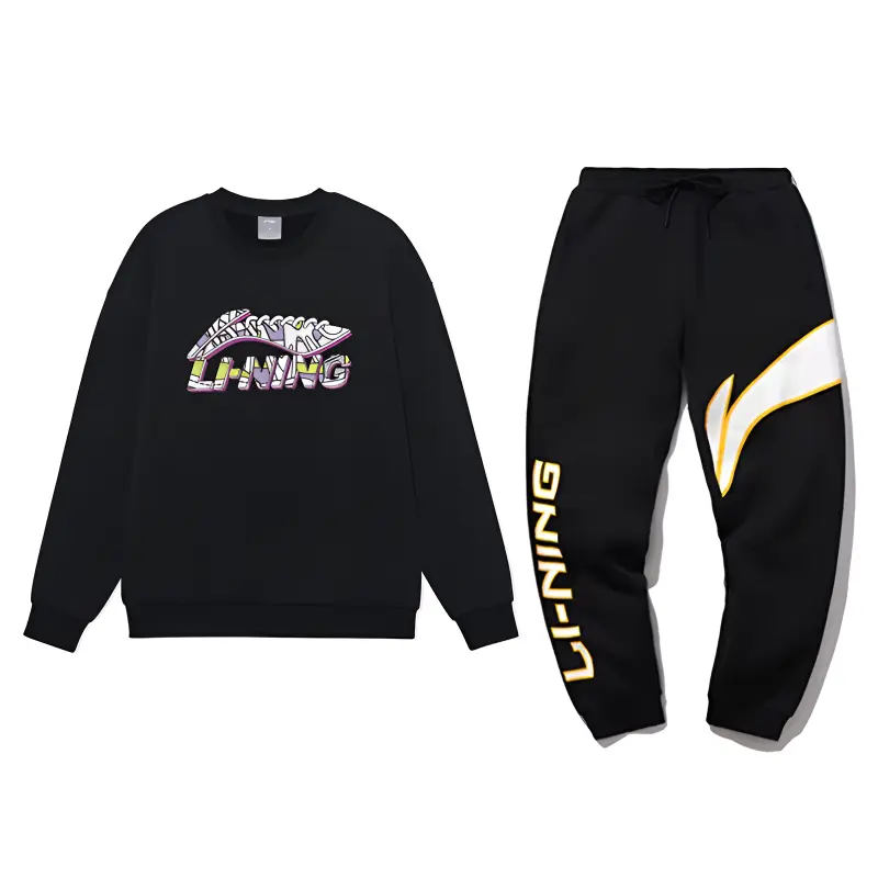 LiNing Повседневная спортивная одежда унисекс Черный+Черный
LiNing Повседневная спортивная одежда унисекс Черный+Черный