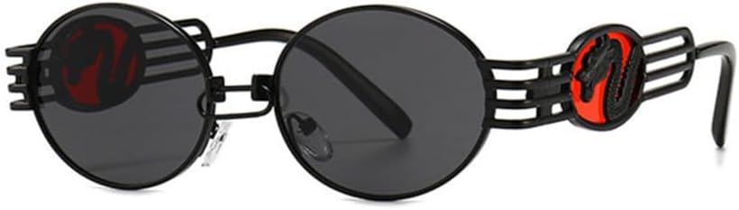 Овальные солнцезащитные очки из сплава для мужчин в стиле панк, солнцезащитные очки для женщин с зеркальными линзами, солнцезащитные очки для женщин с защитой от УФ-излучения UV400 VFDHN, C4
Овальные солнцезащитные очки из сплава для мужчин в стиле панк, солнцезащитные очки для женщин с зеркальными линзами, солнцезащитные очки для женщин с защитой от УФ-излучения UV400 VFDHN, C4