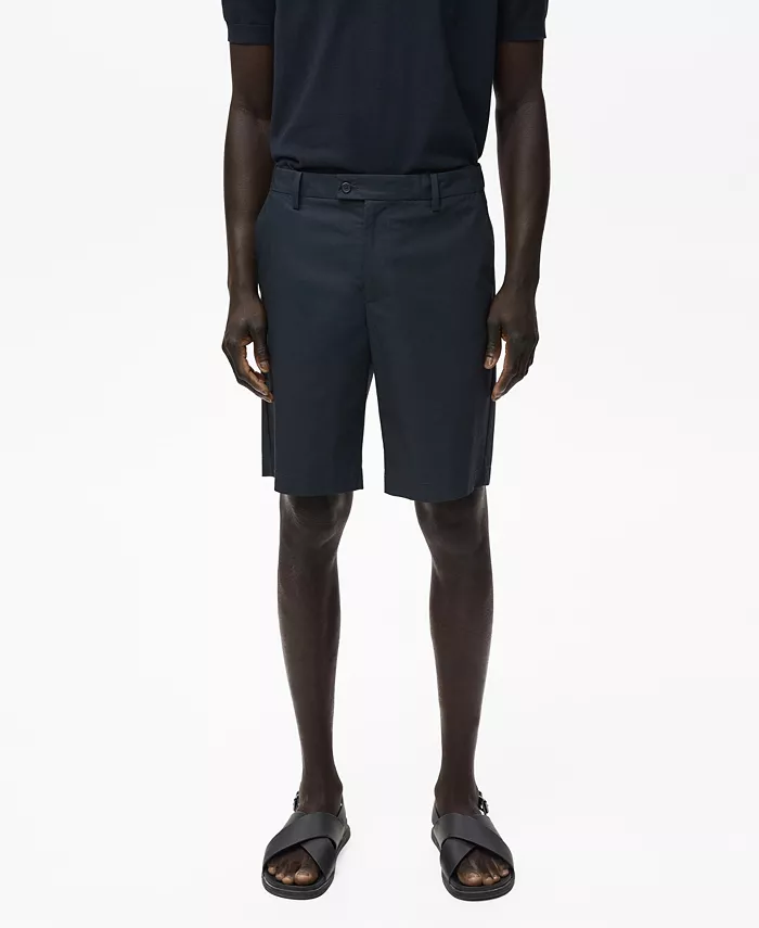 Мужские хлопковые бермуды с внутренней эластичной полосой MANGO, синий
Мужские хлопковые бермуды с внутренней эластичной полосой MANGO, синий