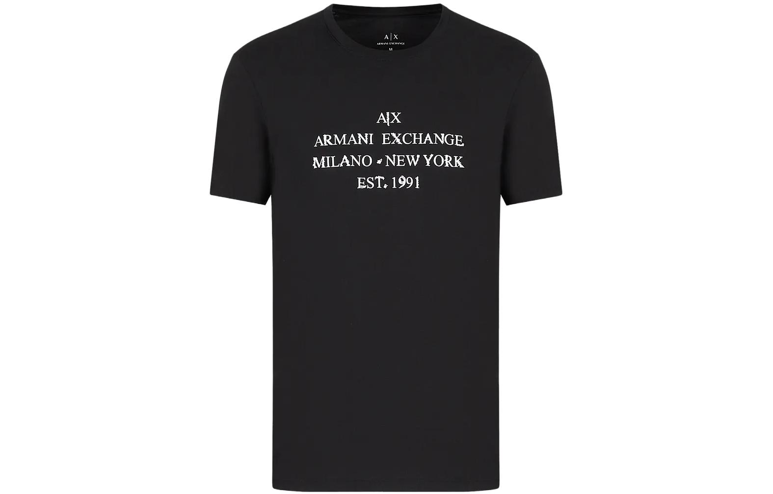 Футболка мужская черная AE SS23 ARMANI EXCHANGE 
Футболка мужская черная AE SS23 ARMANI EXCHANGE