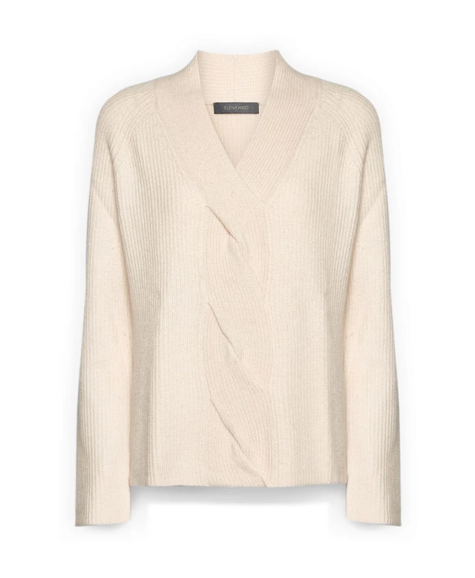 Свитер с крупным узором из кос Elena Mirã², белый
Свитер с крупным узором из кос Elena Mirã², белый