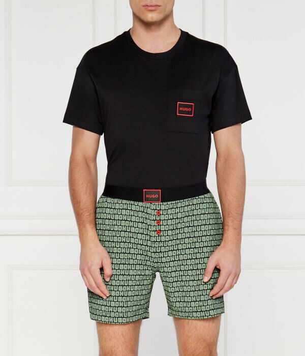 Пижама мужская Hugo Bodywear футболка и шорты с принтом, черно-зеленый
Пижама мужская Hugo Bodywear футболка и шорты с принтом, черно-зеленый