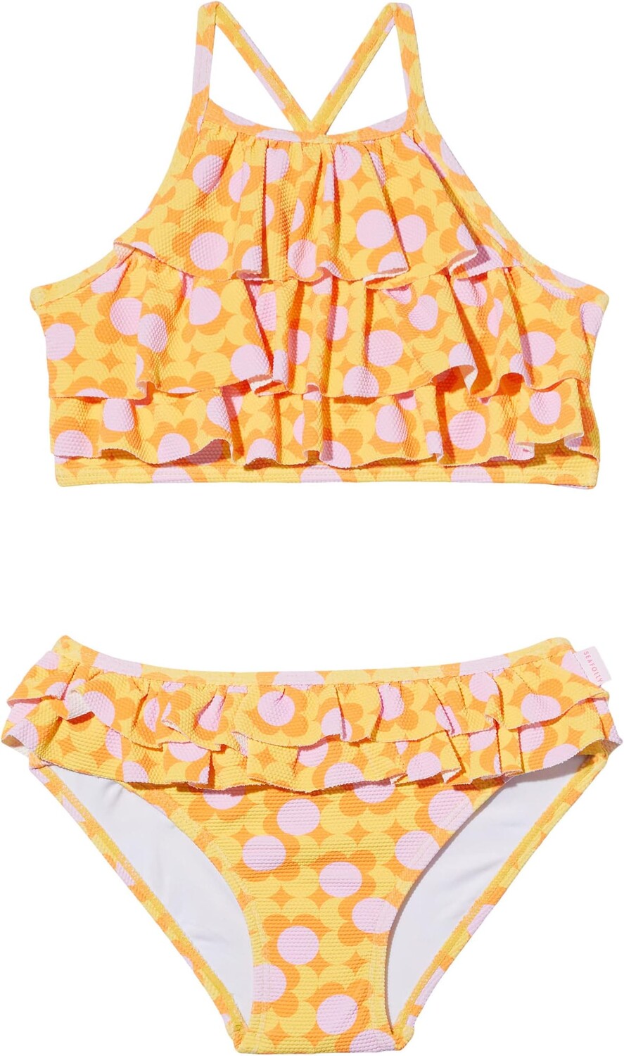 Купальник Seafolly Kids Retro Blvd Multi Ruffle Bikini, цвет Sunshine
Купальник Seafolly Kids Retro Blvd Multi Ruffle Bikini, цвет Sunshine
