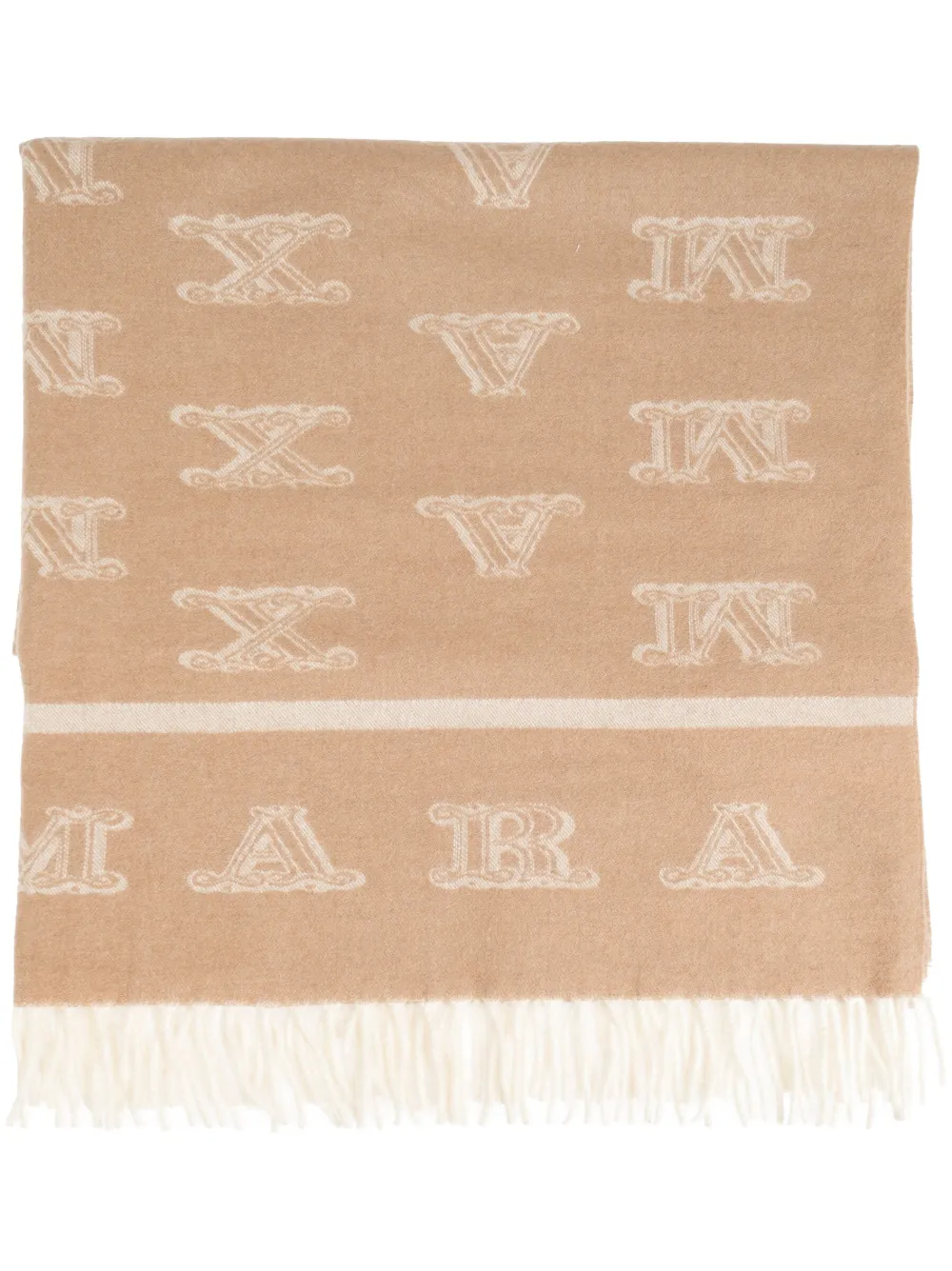 Шарф с вышитым логотипом MAX MARA, нейтральный
Шарф с вышитым логотипом MAX MARA, нейтральный