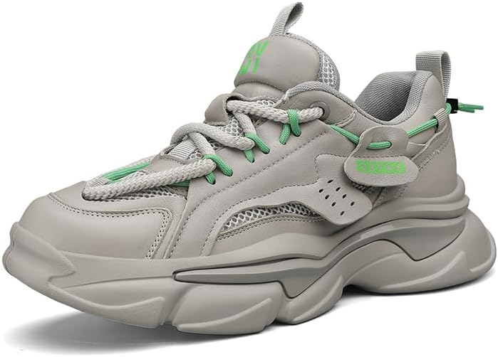 Мужские модные кроссовки на шнуровке, комфортные повседневные прогулочные туфли, кроссовки на массивной подошве из ПУ и сетки, теннисные кроссовки Hhhchpm, серый
Мужские модные кроссовки на шнуровке, комфортные повседневные прогулочные туфли, кроссовки на массивной подошве из ПУ и сетки, теннисные кроссовки Hhhchpm, серый