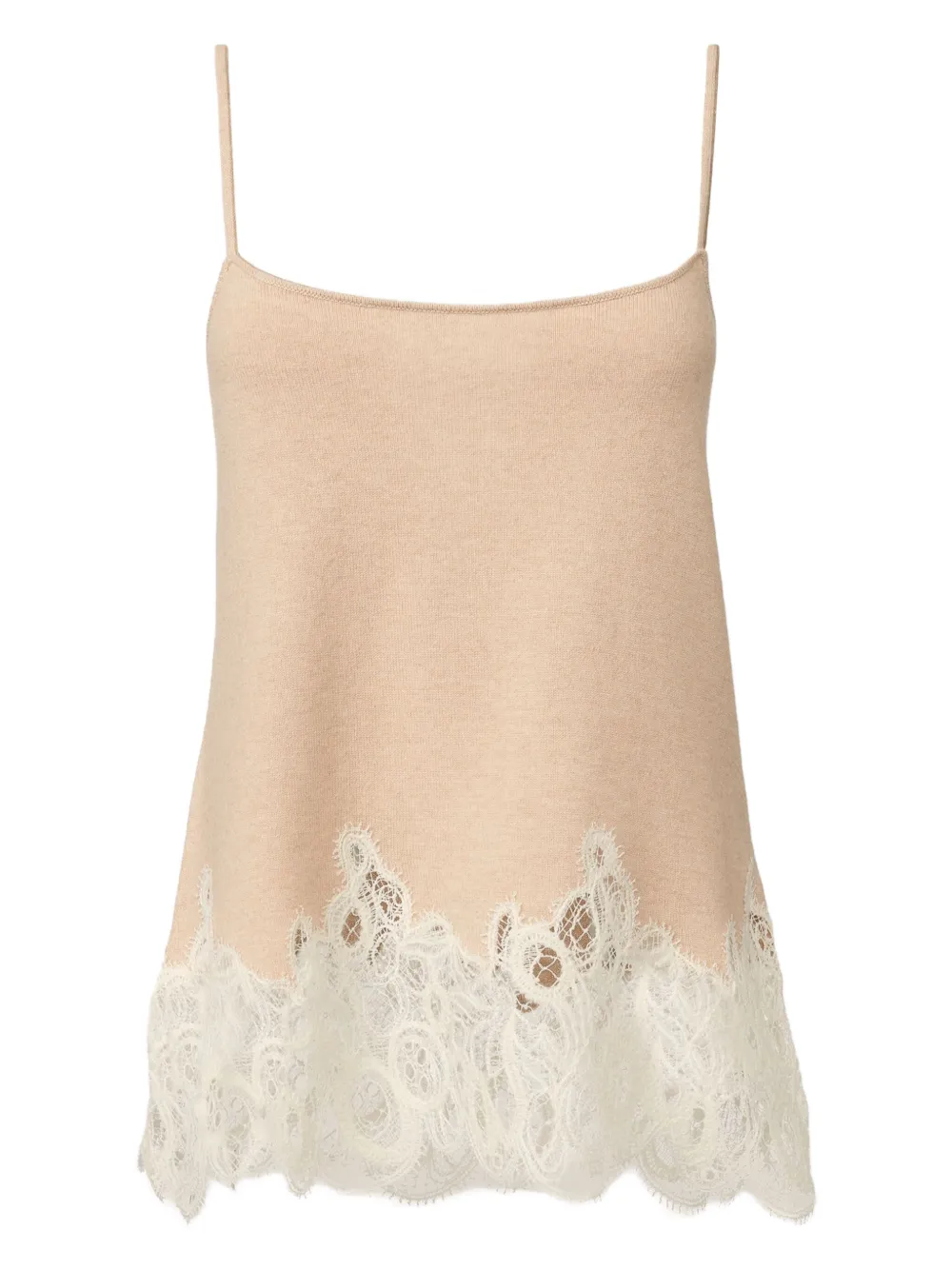 Трикотажный топ с кружевом Fabiana Filippi, нейтральный
Трикотажный топ с кружевом Fabiana Filippi, нейтральный