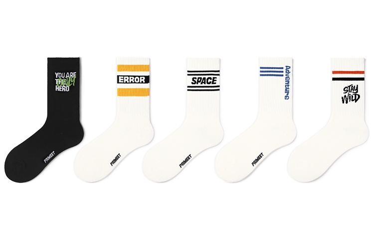 Носки унисекс до середины икры Primeet Paimi, Комплект чулок до середины икры с надписью F (5 пар)
Носки унисекс до середины икры Primeet Paimi, Комплект чулок до середины икры с надписью F (5 пар)