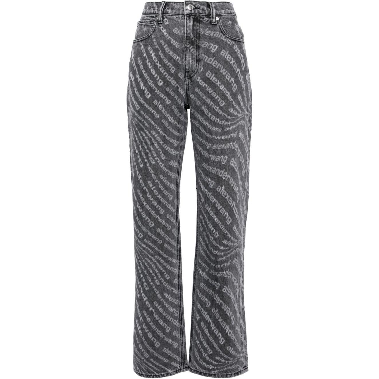 Джинсы mid rise с принтом ez logo Alexander Wang, серый
Джинсы mid rise с принтом ez logo Alexander Wang, серый