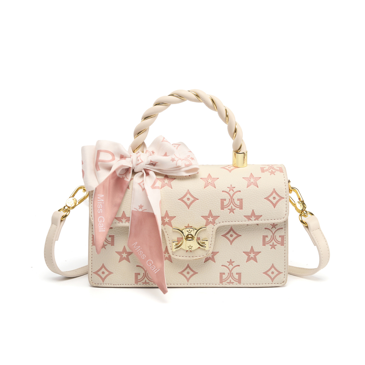 MISS GAIL Искусственная кожа женская сумка через плечо, Fresh Look White Box 
MISS GAIL Искусственная кожа женская сумка через плечо, Fresh Look White Box