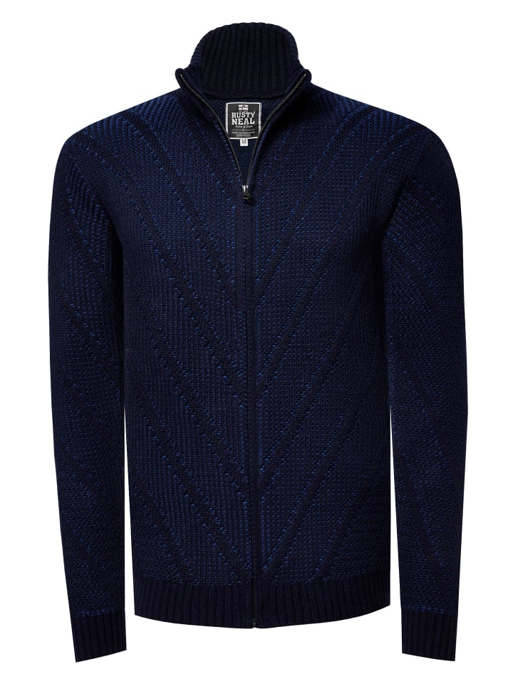 Rusty Neal Вязаная куртка крупной вязки на молнии с воротником-стойкой, темно-синего цвета
Rusty Neal Вязаная куртка крупной вязки на молнии с воротником-стойкой, темно-синего цвета