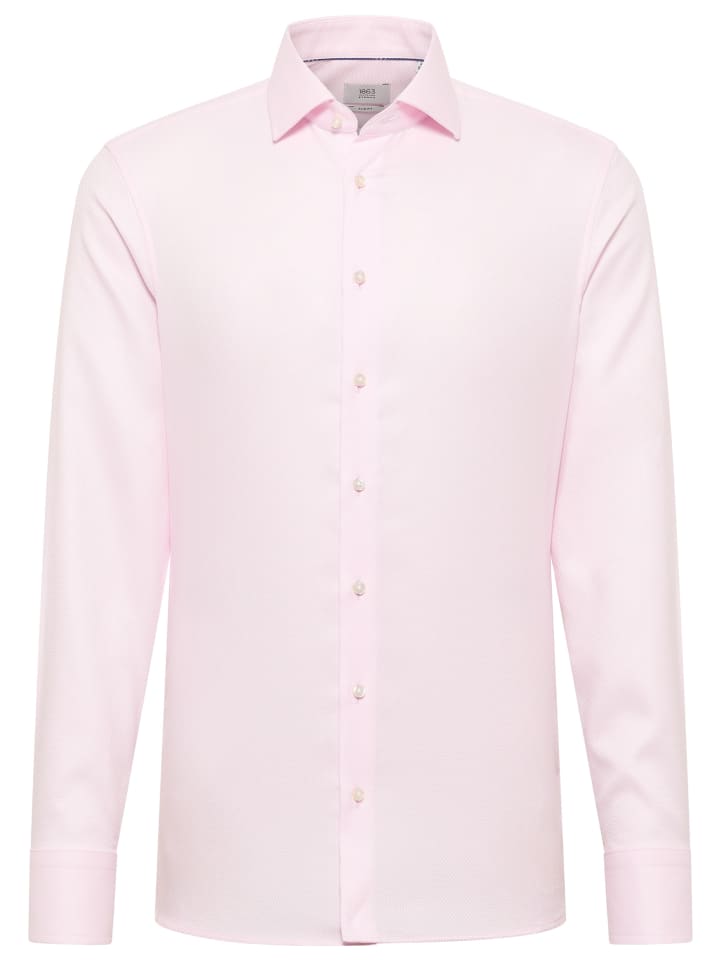 Eterna Приталенная рубашка нежно-розового цвета
Eterna Приталенная рубашка нежно-розового цвета