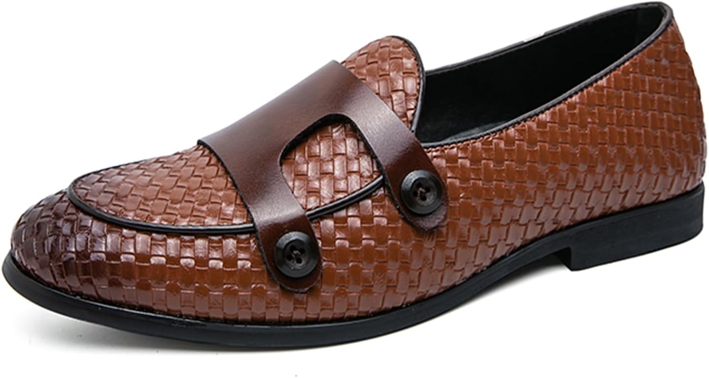 Мужские слипоны Dacnakby, плетеные кожаные пенни-лоферы, лоферы с двойной пряжкой, водительские лоферы, коричневые классические туфли
Мужские слипоны Dacnakby, плетеные кожаные пенни-лоферы, лоферы с двойной пряжкой, водительские лоферы, коричневые классические туфли