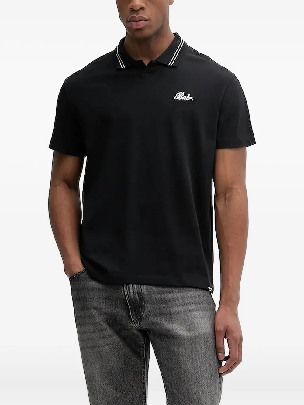 Рубашка поло с полосками на воротнике Balr., черный
Рубашка поло с полосками на воротнике Balr., черный