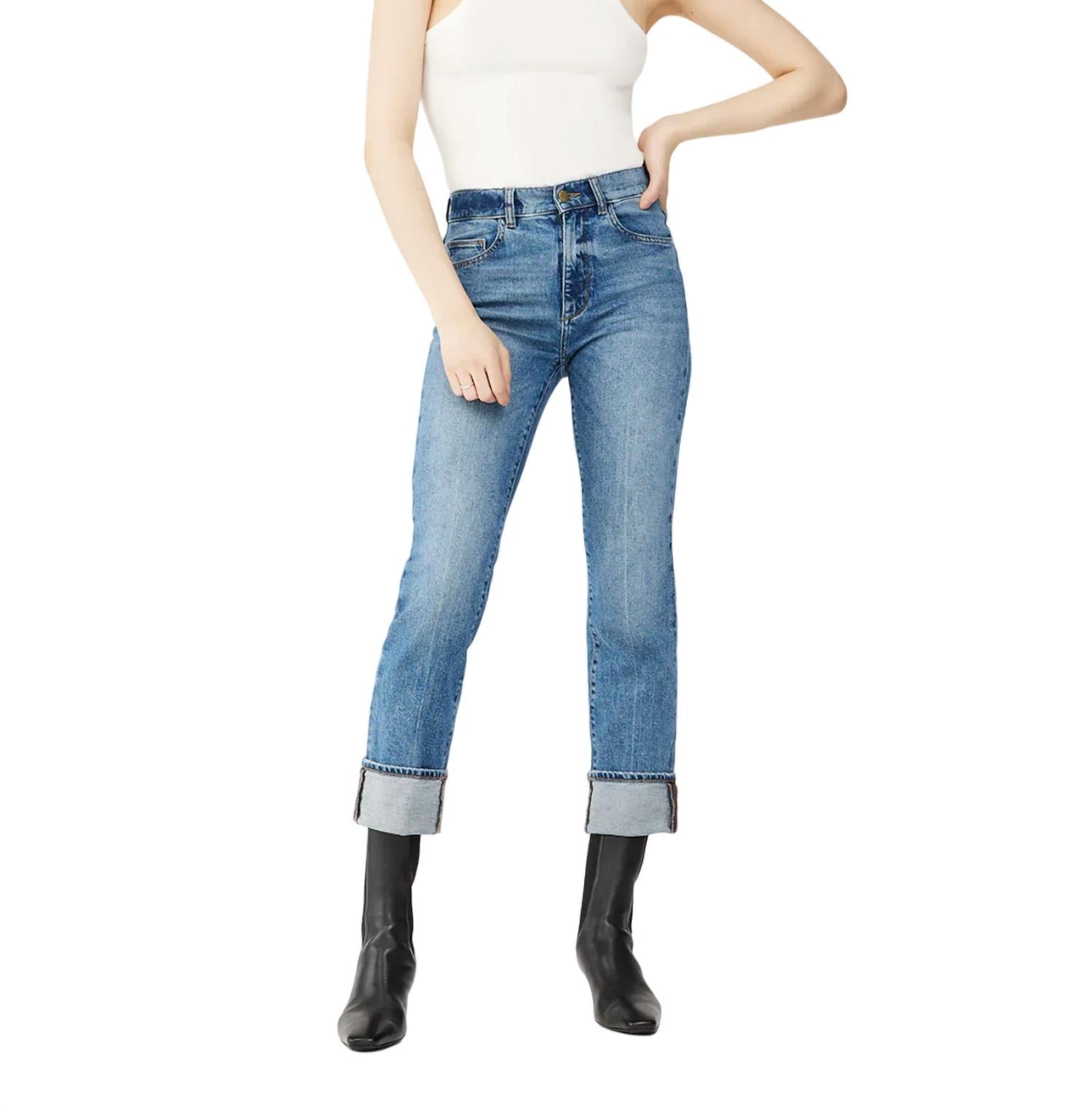Джинсы Patti Straight High Rise Vintage Ankle Jeans In Oasis Cuffed DL1961 - Women's
Джинсы Patti Straight High Rise Vintage Ankle Jeans In Oasis Cuffed DL1961 - Women's