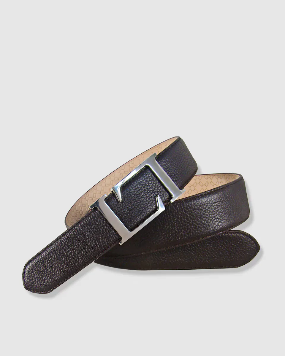 Мужской ремень из темно-коричневой кожи Leyva, темно-коричневый
Мужской ремень из темно-коричневой кожи Leyva, темно-коричневый