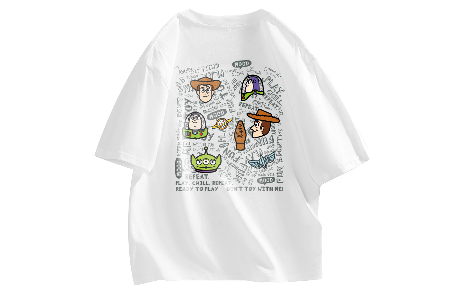 Футболка унисекс по мотивам мультфильма «История игрушек» Disney, белый
Футболка унисекс по мотивам мультфильма «История игрушек» Disney, белый