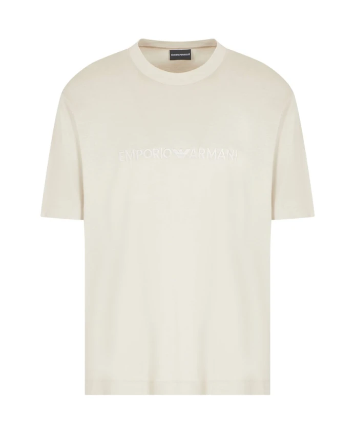 Современная футболка с короткими рукавами и логотипом Emporio Armani, бежевый
Современная футболка с короткими рукавами и логотипом Emporio Armani, бежевый