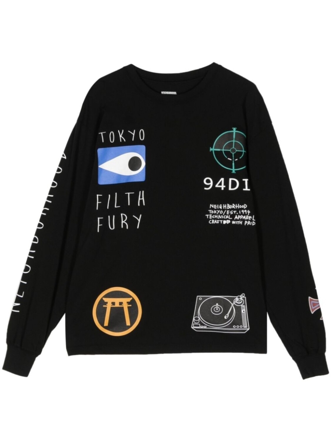 Хлопковая футболка с графическим принтом Neighbourhood, черный
Хлопковая футболка с графическим принтом Neighbourhood, черный