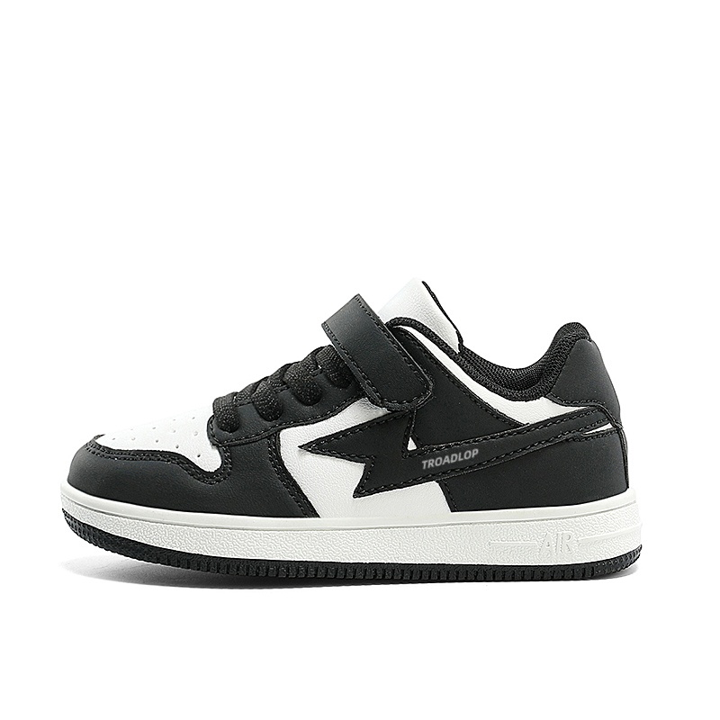 Нескользящие, легкие, амортизирующие, низкие детские кроссовки для скейтбординга TROADLOP, черный/белый
Нескользящие, легкие, амортизирующие, низкие детские кроссовки для скейтбординга TROADLOP, черный/белый