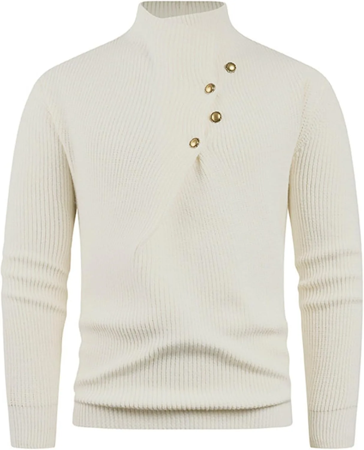 Стильный свитер Cambkatl с воротником стойкой, на пуговицах, вязаный
Стильный свитер Cambkatl с воротником стойкой, на пуговицах, вязаный