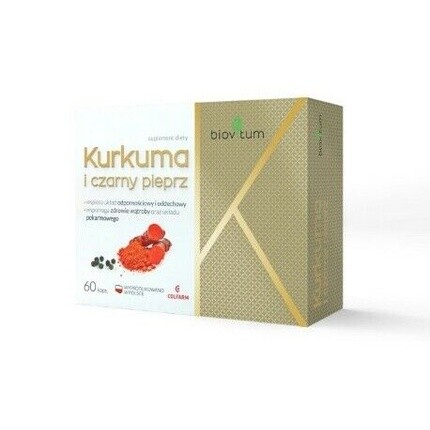 Куркума и черный перец 60 капсул, Biovitum
Куркума и черный перец 60 капсул, Biovitum