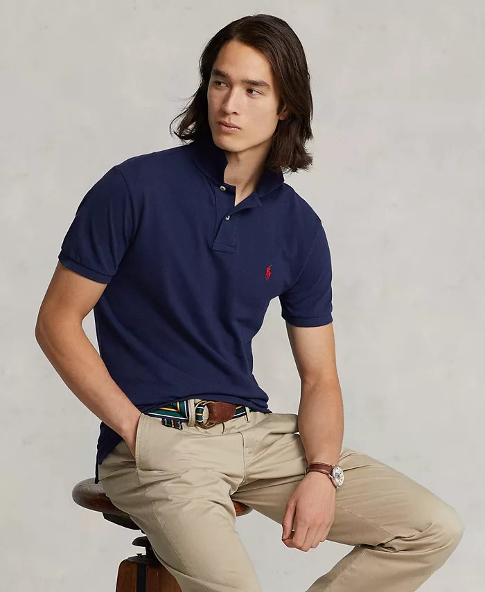 Мужская поло Custom Slim Fit с сетчатой тканью Polo Ralph Lauren, зеленый
Мужская поло Custom Slim Fit с сетчатой тканью Polo Ralph Lauren, зеленый