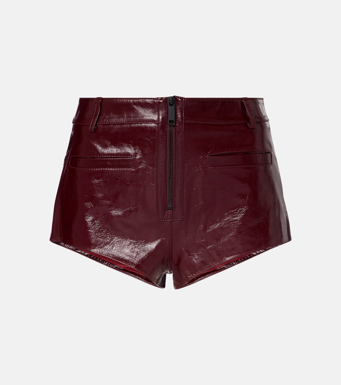 Кожаные шорты с высокой талией Self-Portrait, бордовый
Кожаные шорты с высокой талией Self-Portrait, бордовый
