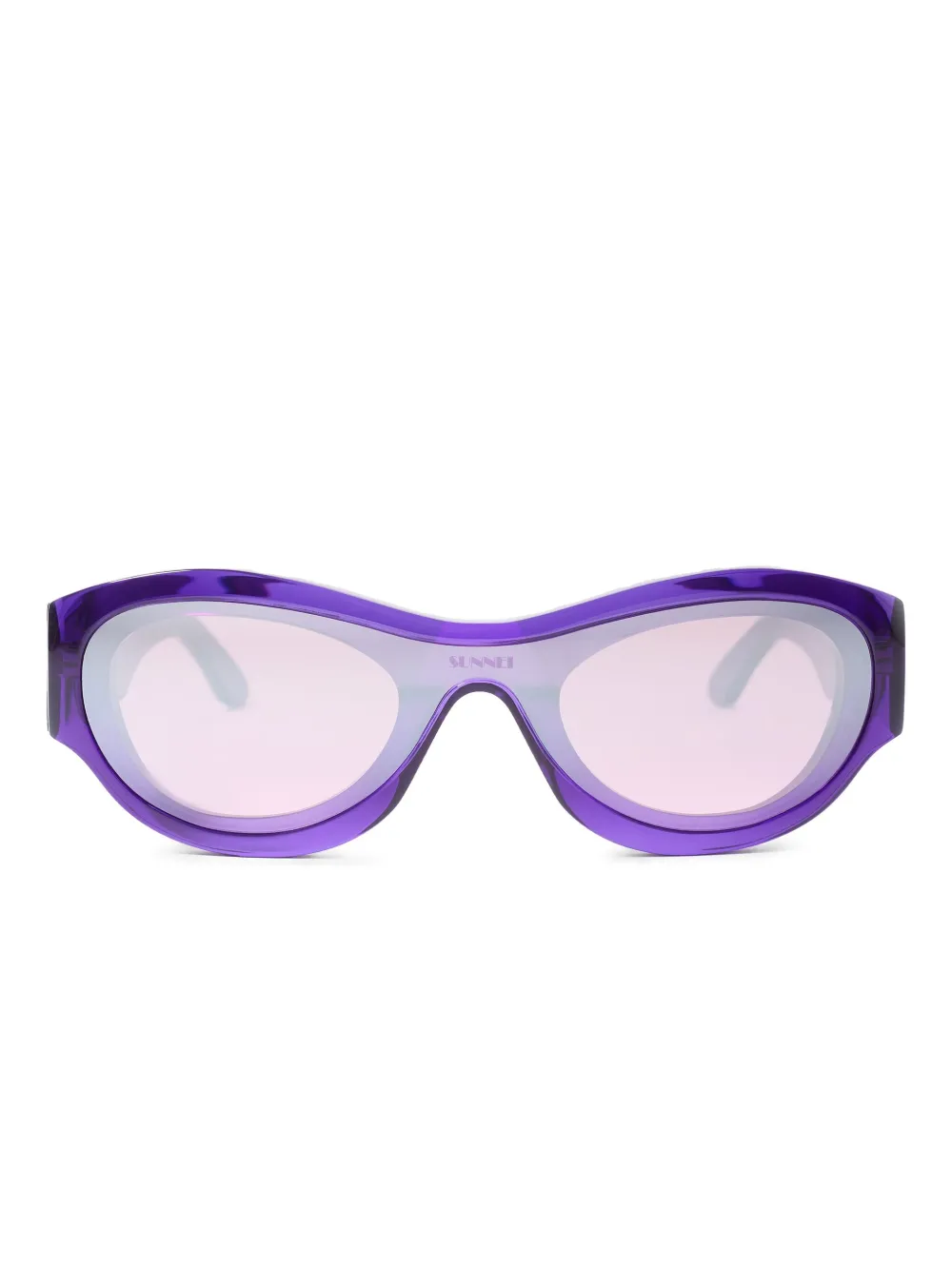 Солнцезащитные очки в геометричной оправе Sunnei, фиолетовый
Солнцезащитные очки в геометричной оправе Sunnei, фиолетовый