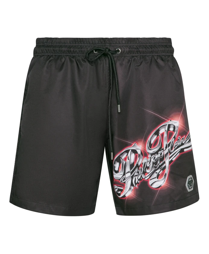 Беговые шорты с голографическим принтом Philipp Plein, черный
Беговые шорты с голографическим принтом Philipp Plein, черный