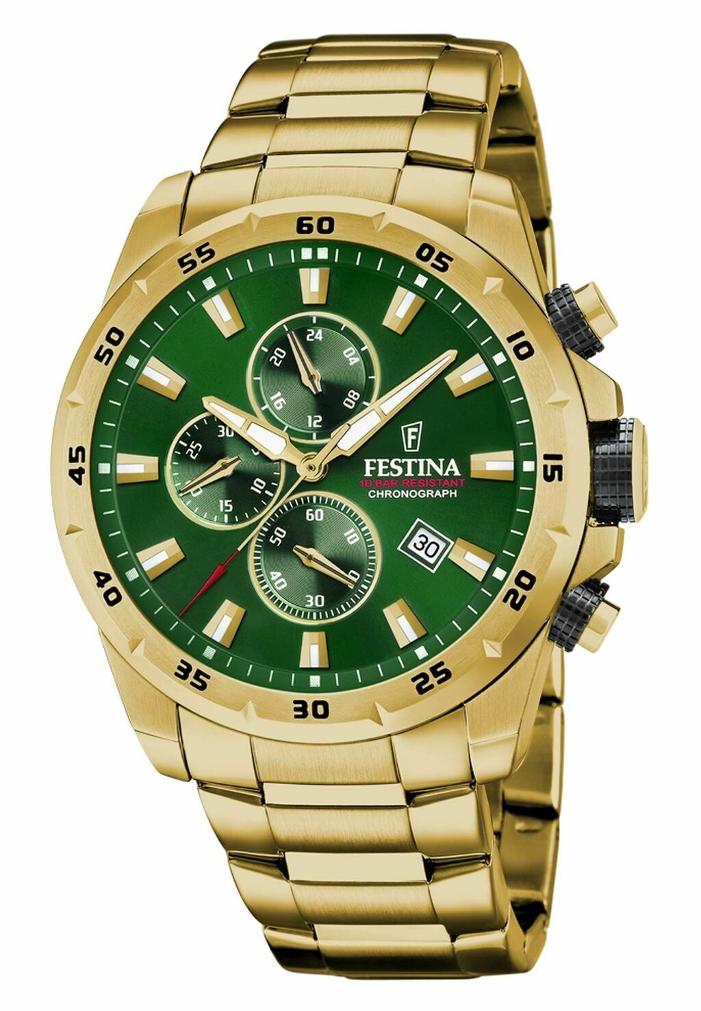 Хронограф Festina, зеленый 
Хронограф Festina, зеленый