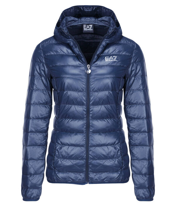 Куртка женская Ea7 глянцевая с капюшоном, синий
Куртка женская Ea7 глянцевая с капюшоном, синий