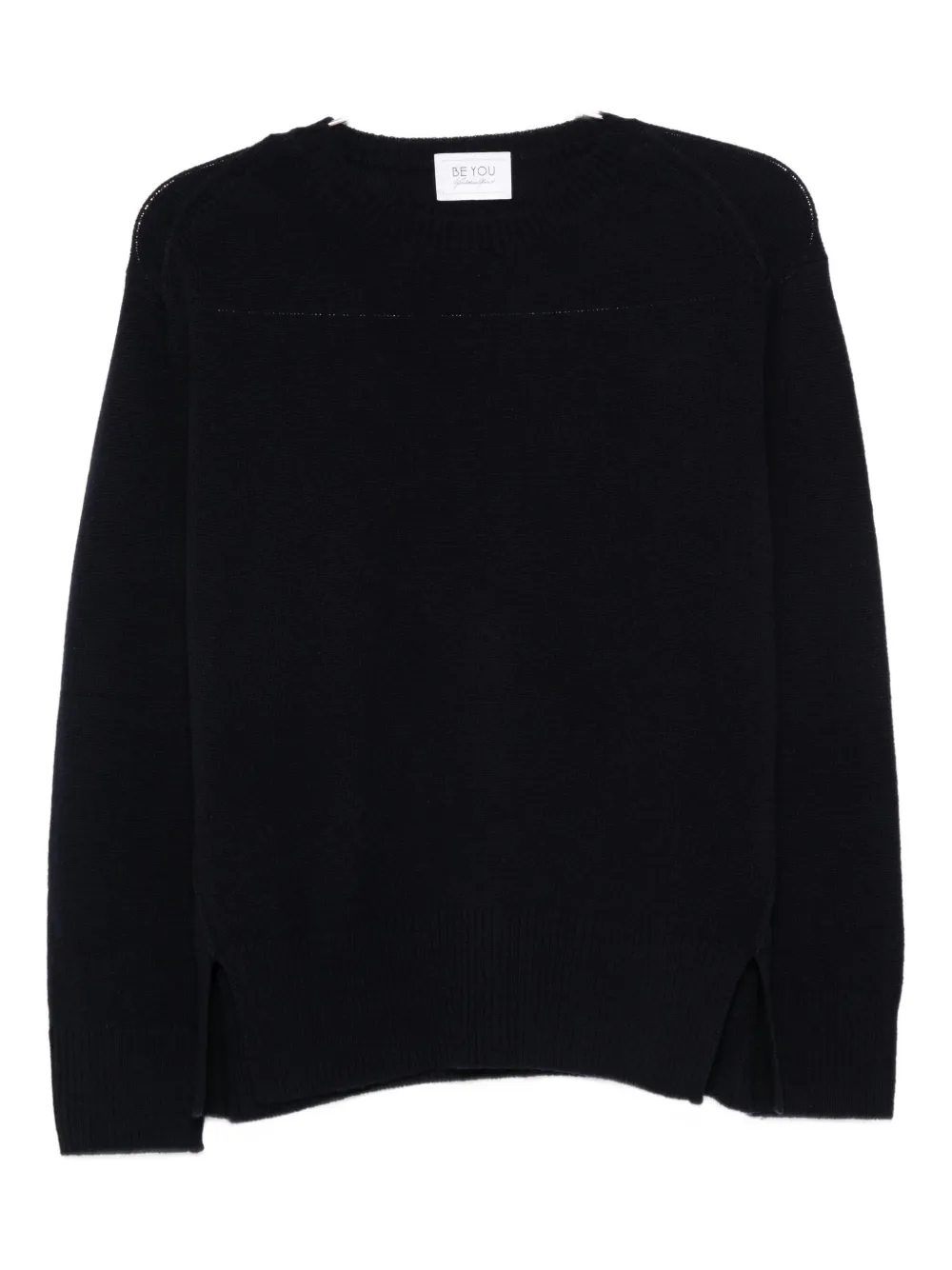 Кашемировый свитер с боковыми разрезами BeYou, синий
Кашемировый свитер с боковыми разрезами BeYou, синий