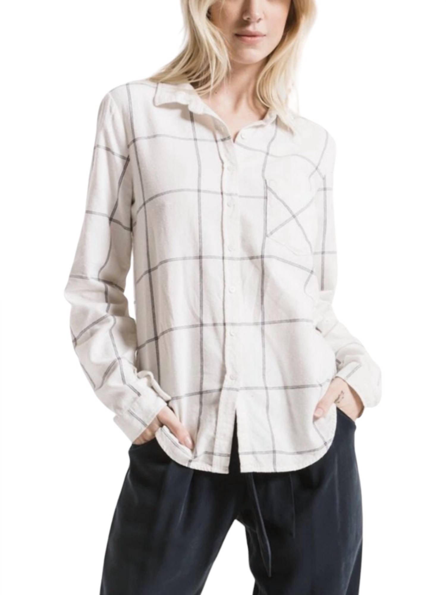 Рубашка на пуговицах Kane-Decraw кремового цвета Rag Poets
Рубашка на пуговицах Kane-Decraw кремового цвета Rag Poets