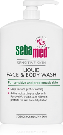 Нежная очищающая эмульсия для лица и тела для чувствительной кожи Sebamed Face & Body Wash Sensitive Skin, 1000 ml
Нежная очищающая эмульсия для лица и тела для чувствительной кожи Sebamed Face & Body Wash Sensitive Skin, 1000 ml