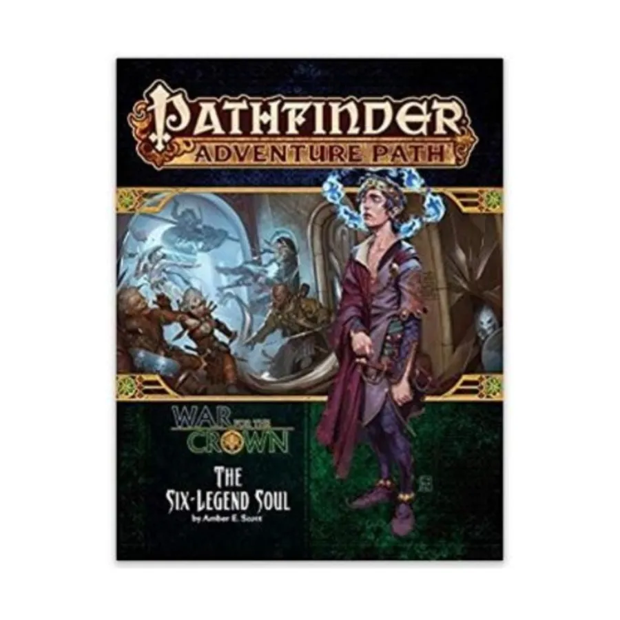 #132 "War for the Crown #6 - The Six-Legend Soul", Pathfinder Roleplaying Game (1st Edition) - Adventure Path #121 - #144, мягкая обложка
#132 "War for the Crown #6 - The Six-Legend Soul", Pathfinder Roleplaying Game (1st Edition) - Adventure Path #121 - #144, мягкая обложка