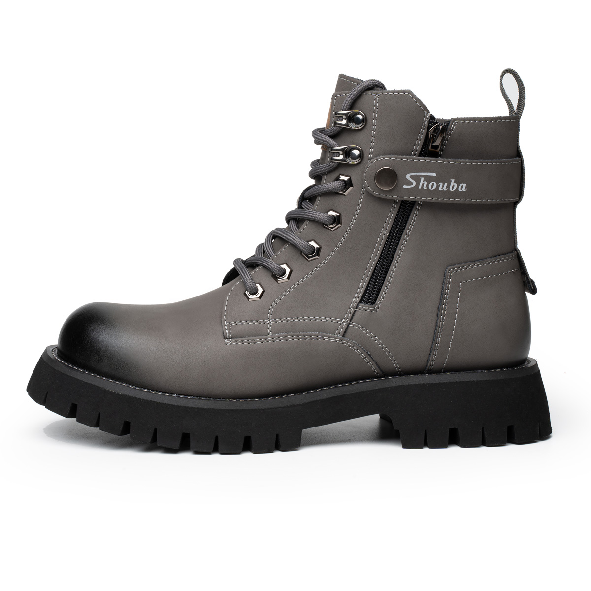 YEDANI Мужские ботинки Martin черно-желто-серые в сером цвете, цвет Gray 
YEDANI Мужские ботинки Martin черно-желто-серые в сером цвете, цвет Gray