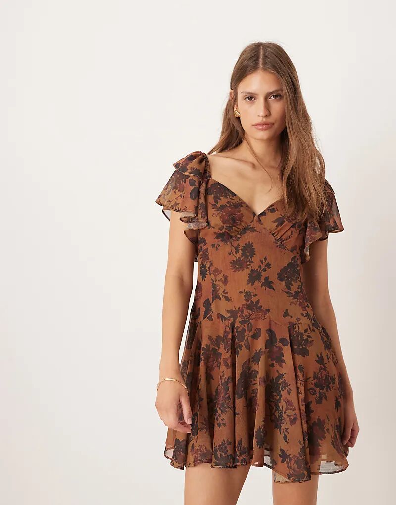 Платье мини-шифона ASOS DESIGN Tea с оборкой по низу и цветочным принтом
Платье мини-шифона ASOS DESIGN Tea с оборкой по низу и цветочным принтом