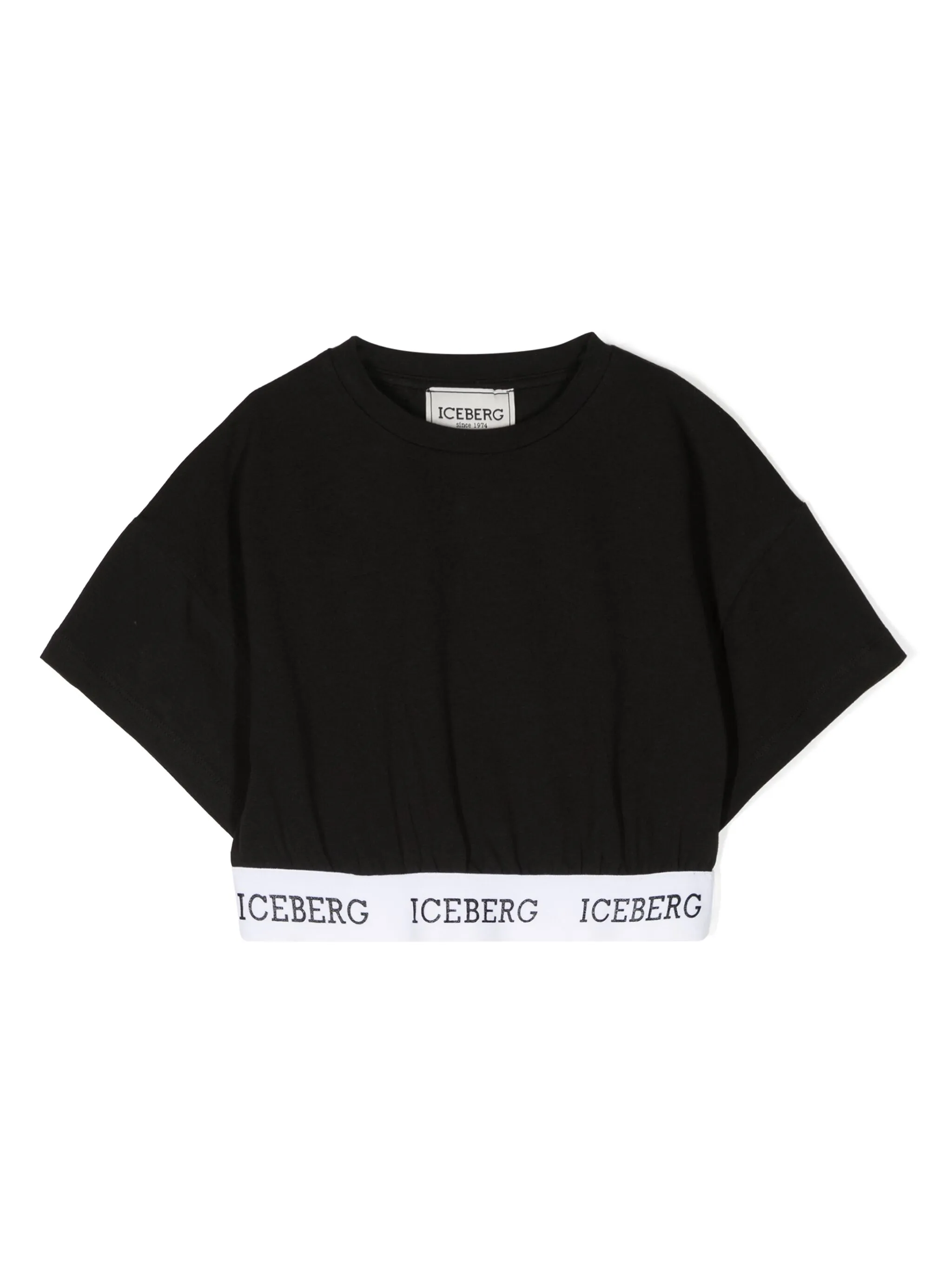 Укороченная футболка с логотипом Iceberg Kids, черный
Укороченная футболка с логотипом Iceberg Kids, черный