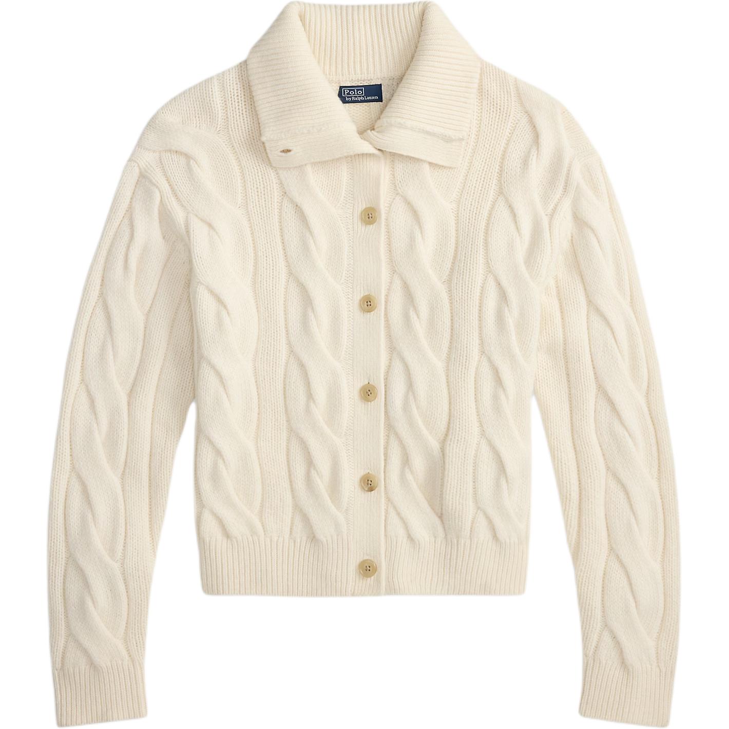 Вязаный кардиган с высоким воротником под горло Polo Ralph Lauren, белый
Вязаный кардиган с высоким воротником под горло Polo Ralph Lauren, белый