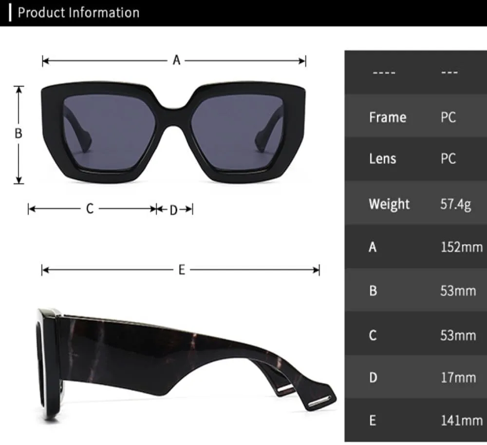 Модные солнцезащитные очки большого размера Polygon для женщин, ретро-очки, разноцветные, с защитой от УФ-излучения UV400 для мужчин MTZJH, Purple Light Gray
Модные солнцезащитные очки большого размера Polygon для женщин, ретро-очки, разноцветные, с защитой от УФ-излучения UV400 для мужчин MTZJH, Purple Light Gray