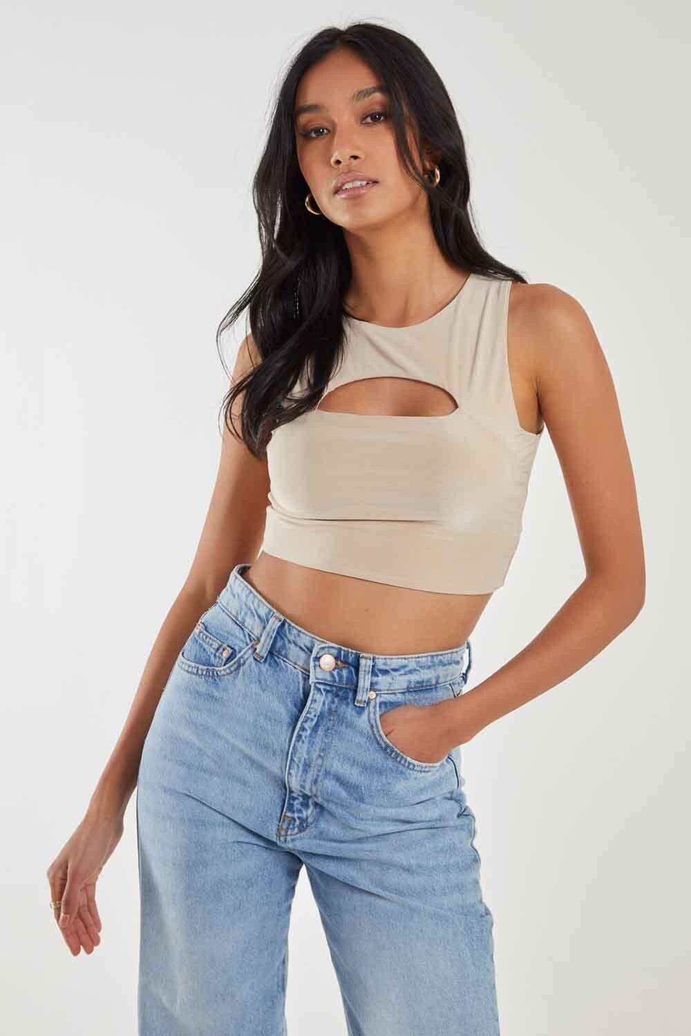 Обтягивающий укороченный топ Letterbox Pink Vanilla, бежевый
Обтягивающий укороченный топ Letterbox Pink Vanilla, бежевый