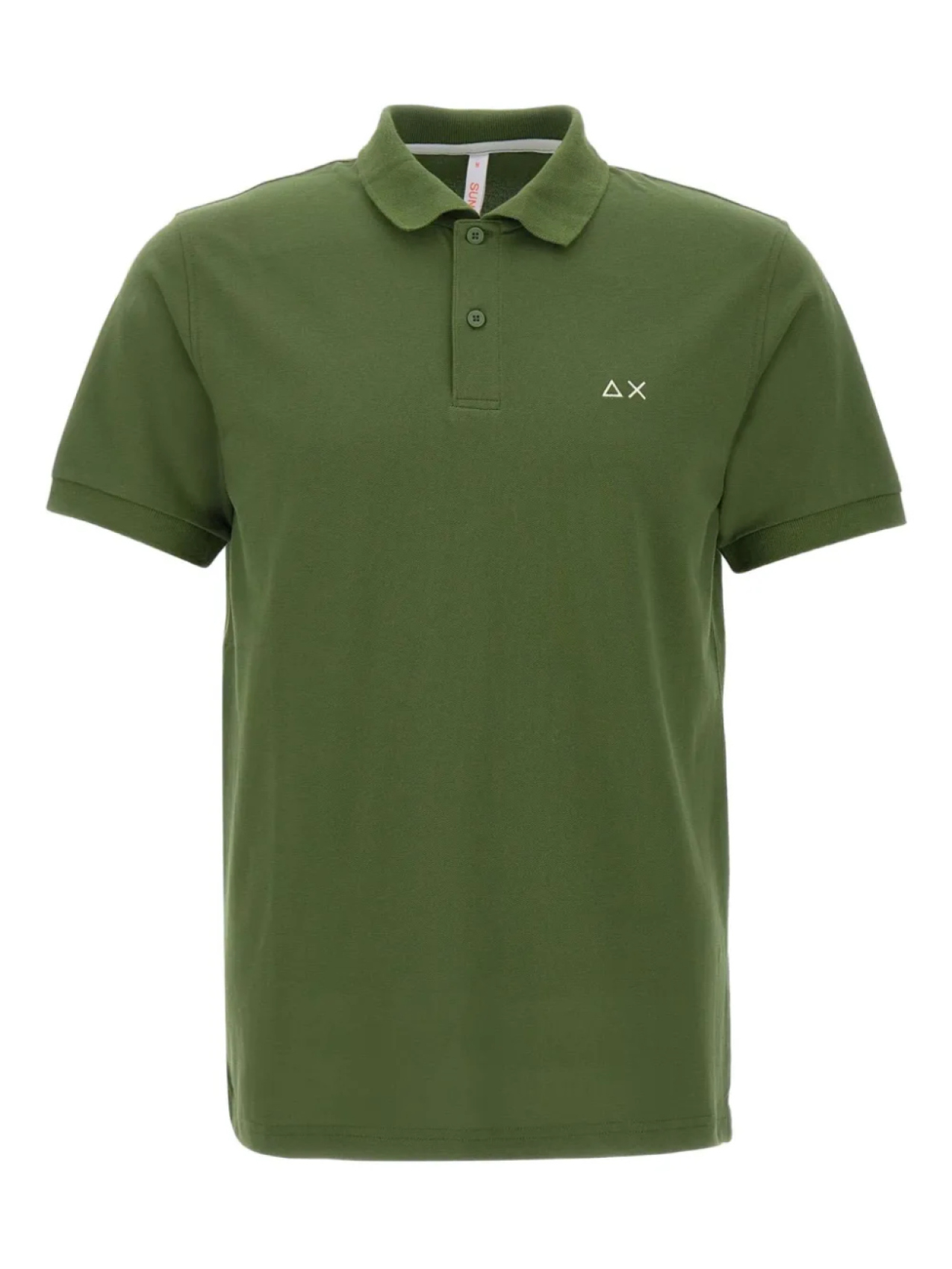 Рубашка поло с вышитым логотипом Sun68, зеленый 
Рубашка поло с вышитым логотипом Sun68, зеленый