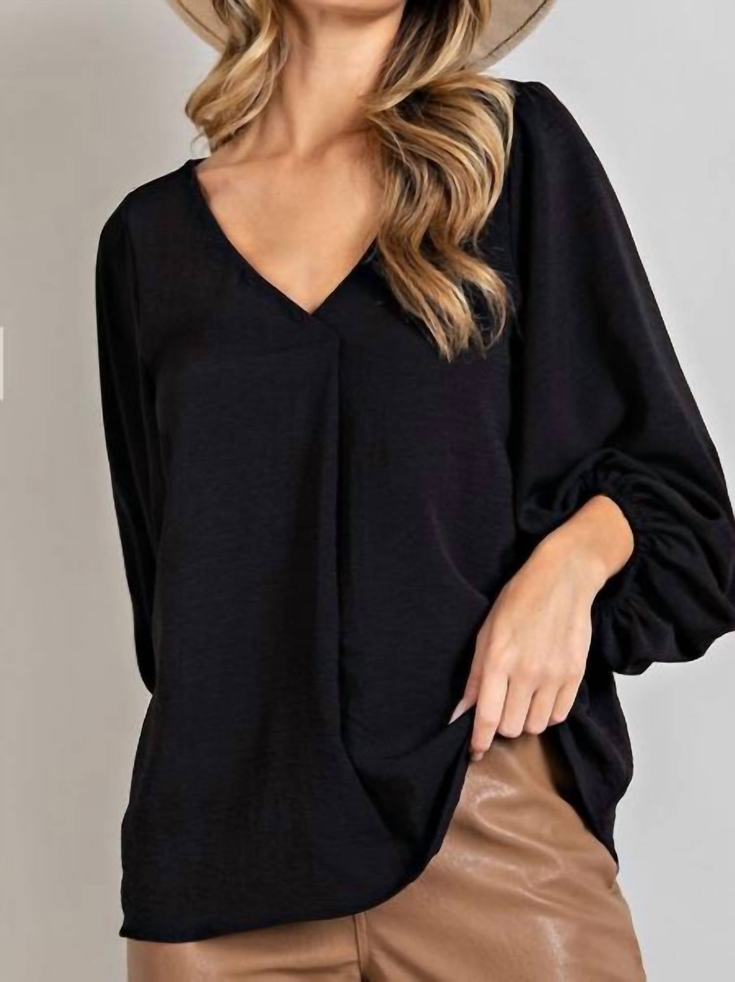 Топ Callista с рукавами-фонариками черного цвета eesome
Топ Callista с рукавами-фонариками черного цвета eesome