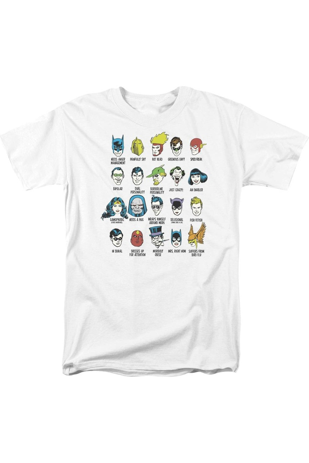 Футболка с коротким рукавом для взрослых из серии DC Comics Superhero Issues Gildan, белый
Футболка с коротким рукавом для взрослых из серии DC Comics Superhero Issues Gildan, белый